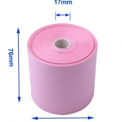  Laundry and  Dry Cleaner Till Roll – 77×77mm Pink  20pcs